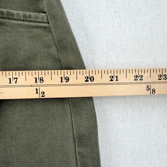 EVEREVE Cora Barrel Leg Utility Pant Womens 30 Olive Green Ankle Balloon - Picture 8 of 16